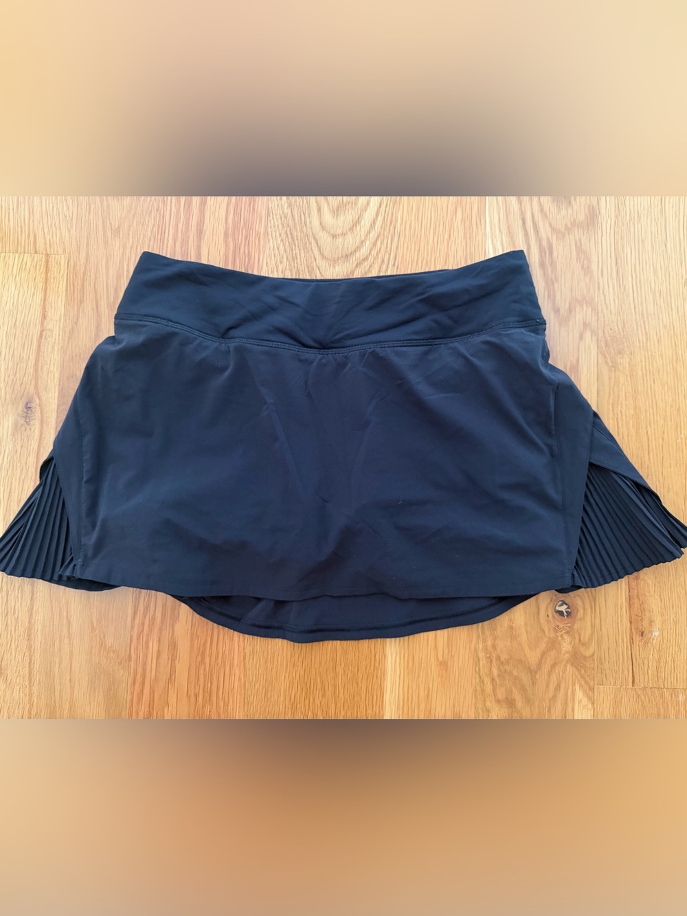 lululemon athletica Black Pleated Side Active Skort
